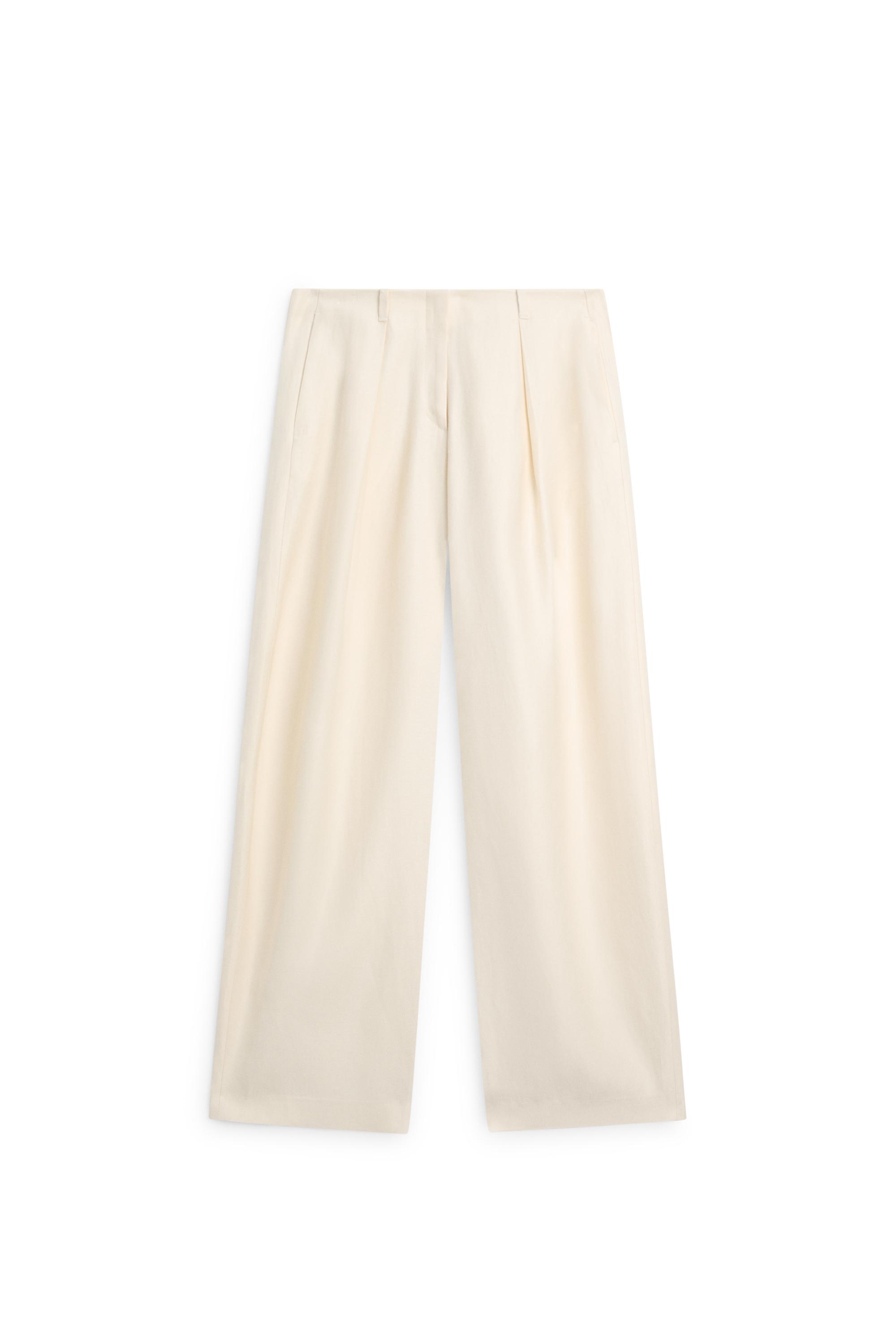 Wide-leg trousers with pleated details - LIMITED EDITION